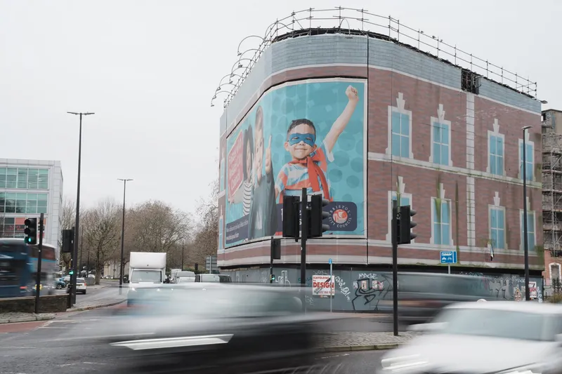 Bristol intersection billboard