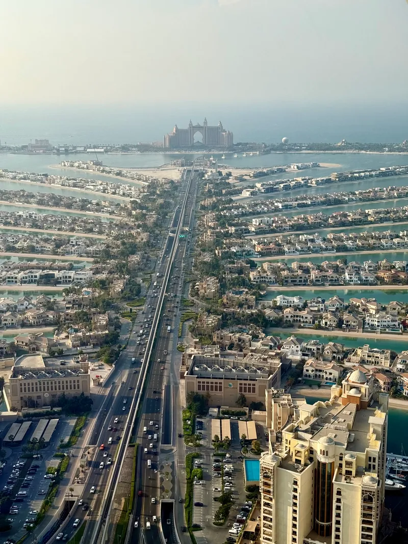 Palm Jumeirah aerial view