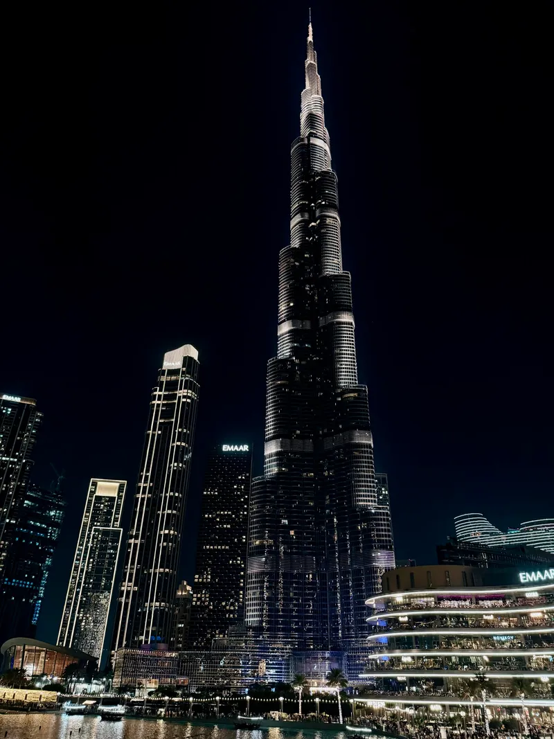 Burj Khalifa at night